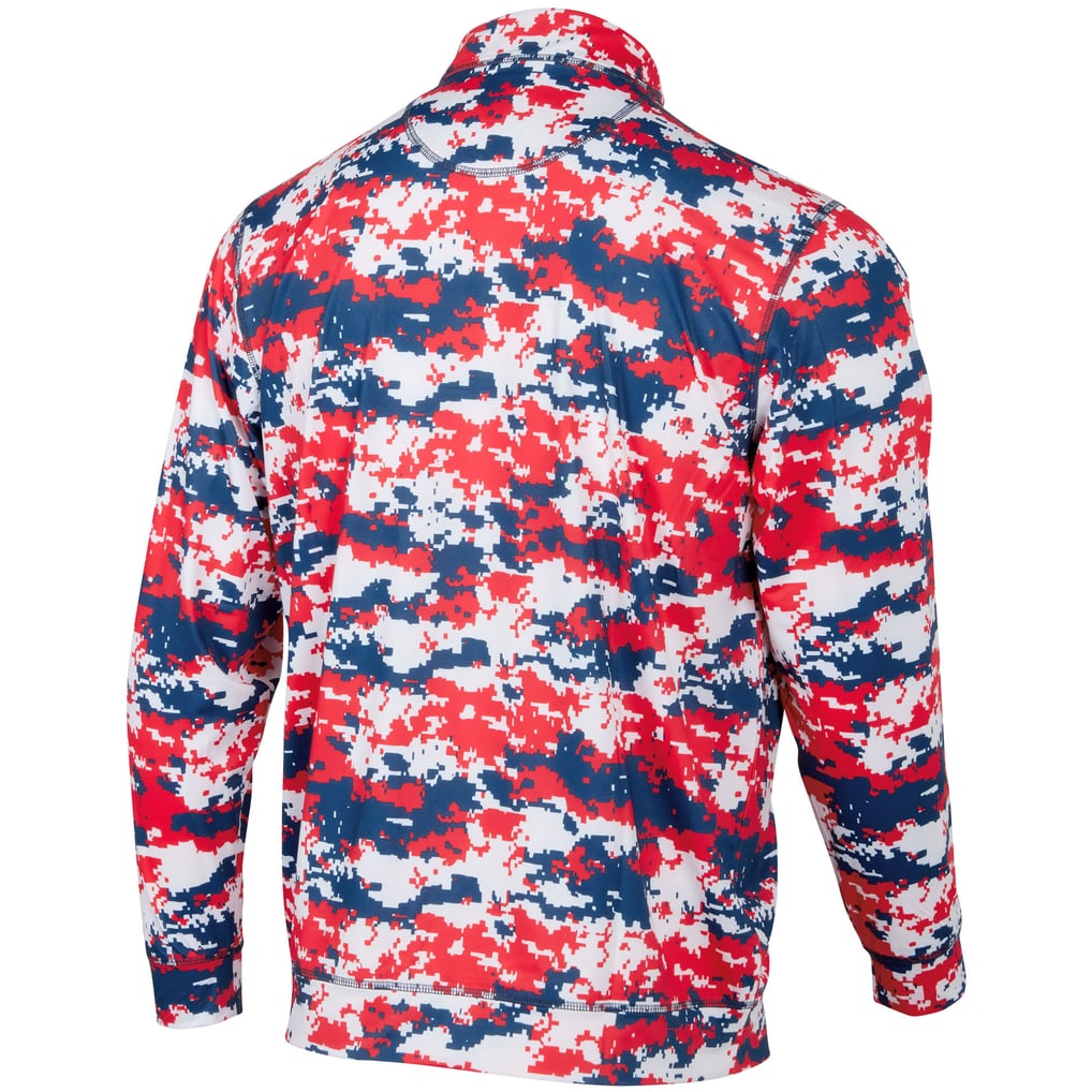 Minnesota Twins Digital Camo Performance Quarter-Zip Pullover Jacket - Red