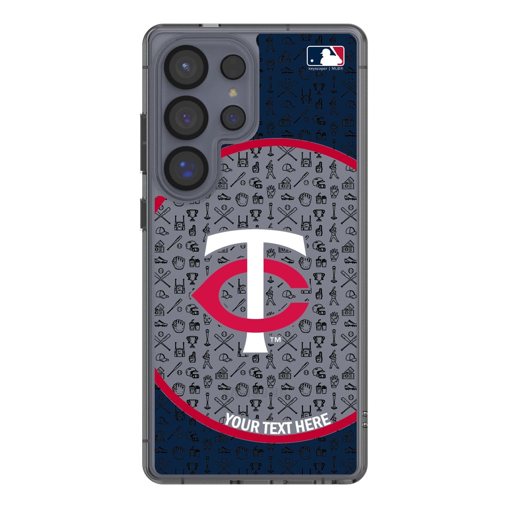 Minnesota Twins Circle Design Galaxy Clear Phone Case