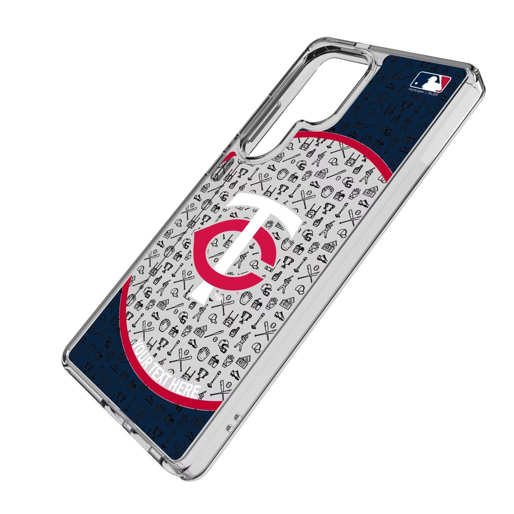 Minnesota Twins Circle Design Galaxy Clear Phone Case
