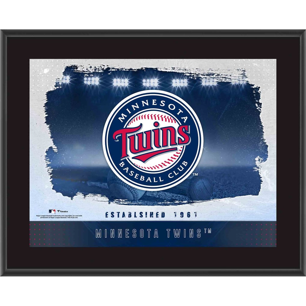 Minnesota Twins Fanatics Authentic Framed 10.5" x 13" Sublimated Horizontal Team Logo Plaque