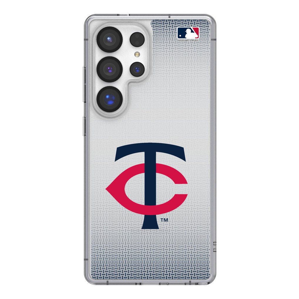 Minnesota Twins Linen Logo Galaxy Clear Case