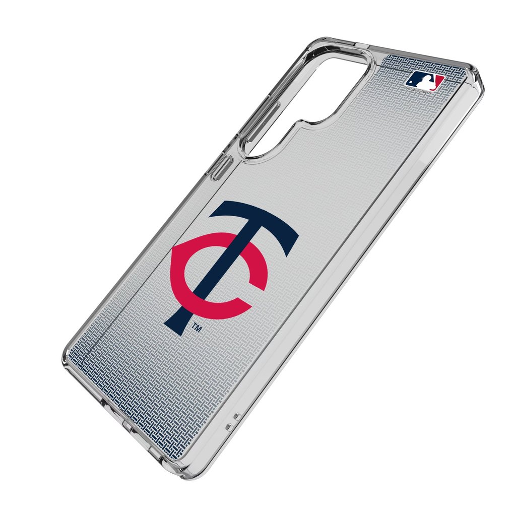 Minnesota Twins Linen Logo Galaxy Clear Case