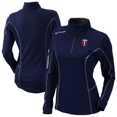 Minnesota Twins Columbia Shotgun Quarter-Zip Top - Navy