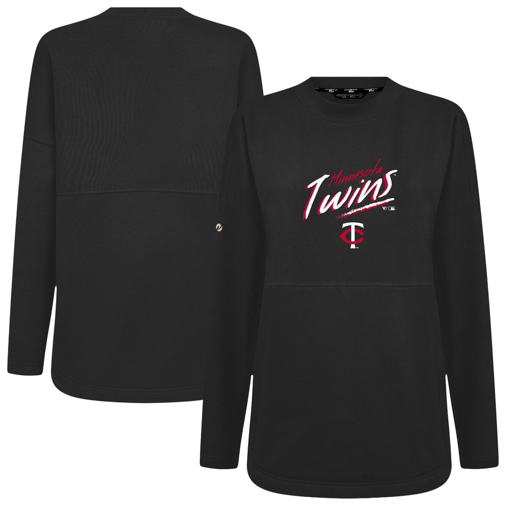 Minnesota Twins Levelwear Women's Oversized Beaudry Sizzle Top - Black