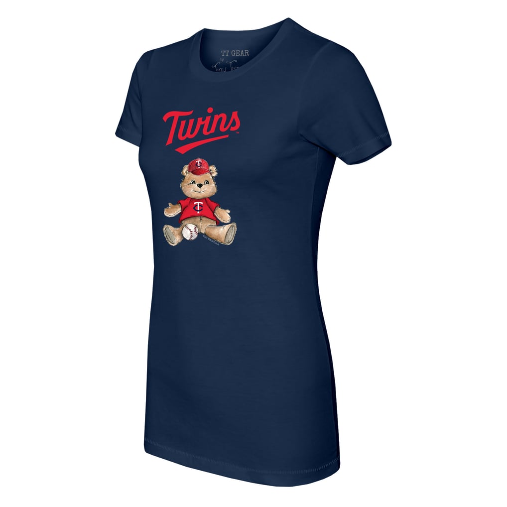 Minnesota Twins Tiny Turnip Women's Teddy Boy T-Shirt - Navy