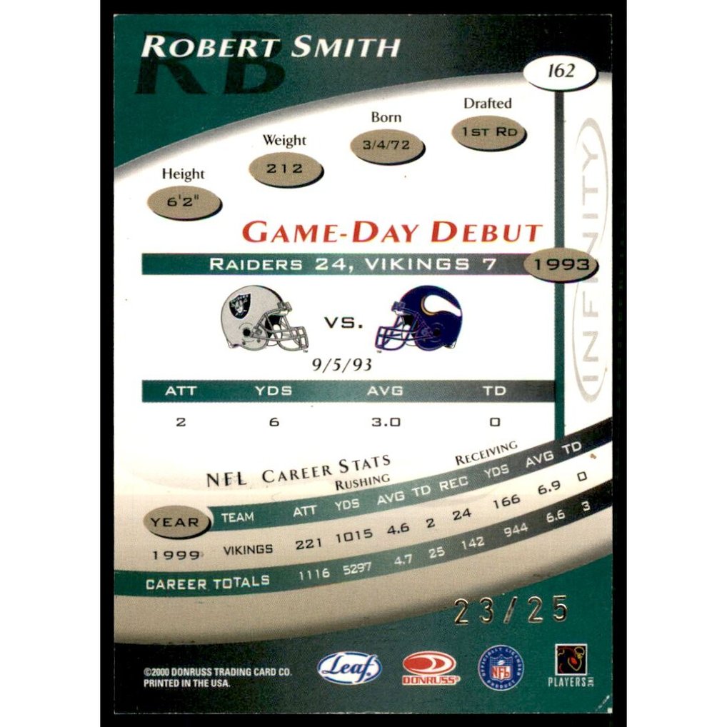 2000 Quantum Leaf Infinity Green #162 Robert Smith