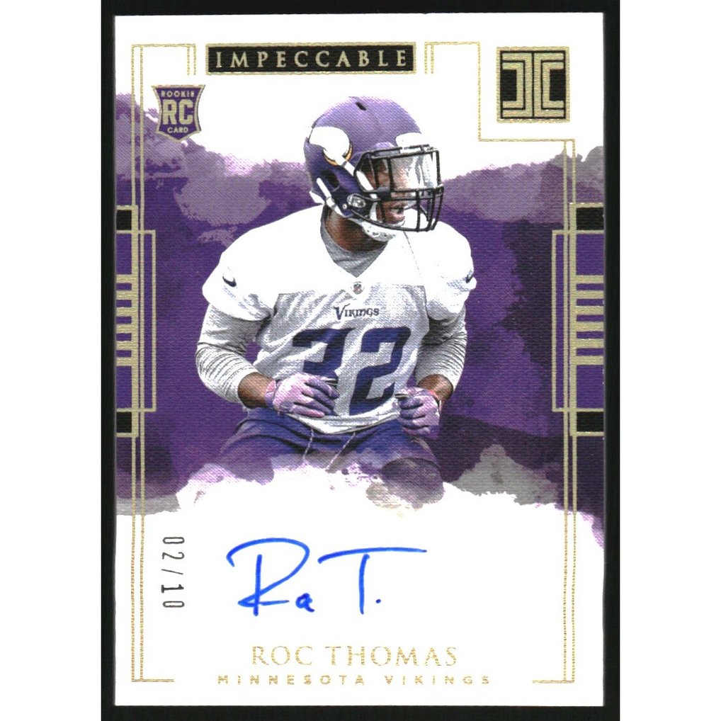 2018 Panini Impeccable Gold #189 Roc Thomas AU