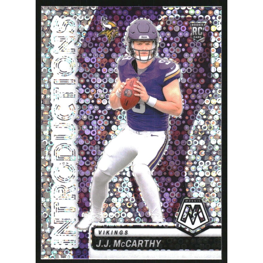 2024 Panini Mosaic Introductions No Huddle Silver #5 JJ McCarthy