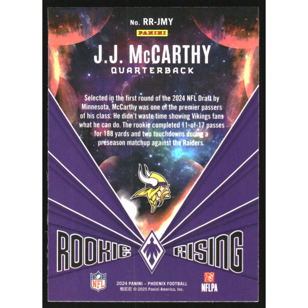2024 Panini Phoenix Rookie Rising Wave #1 JJ McCarthy