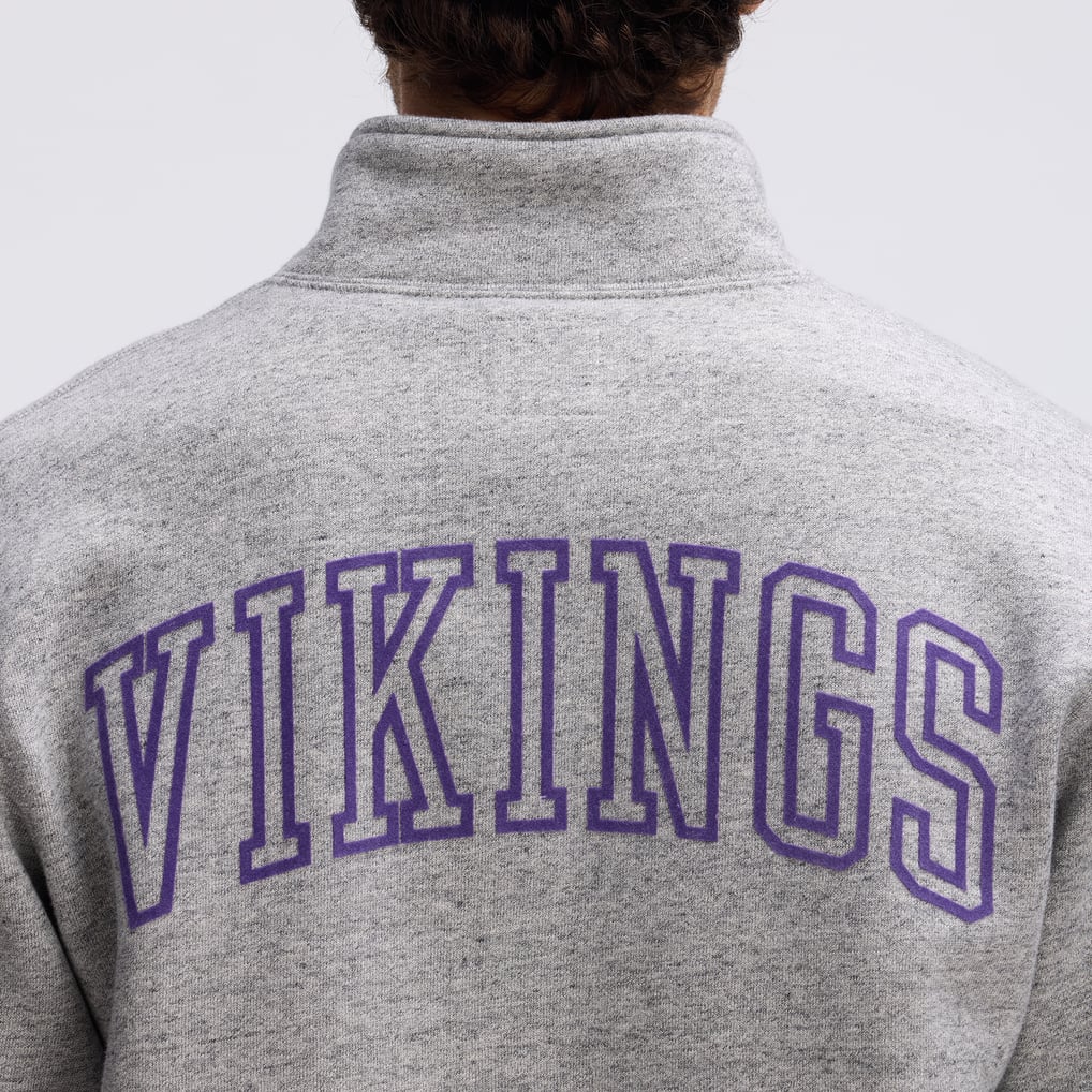 Minnesota Vikings Fanatics IconicFleece Full-Zip Jacket - Heather Gray