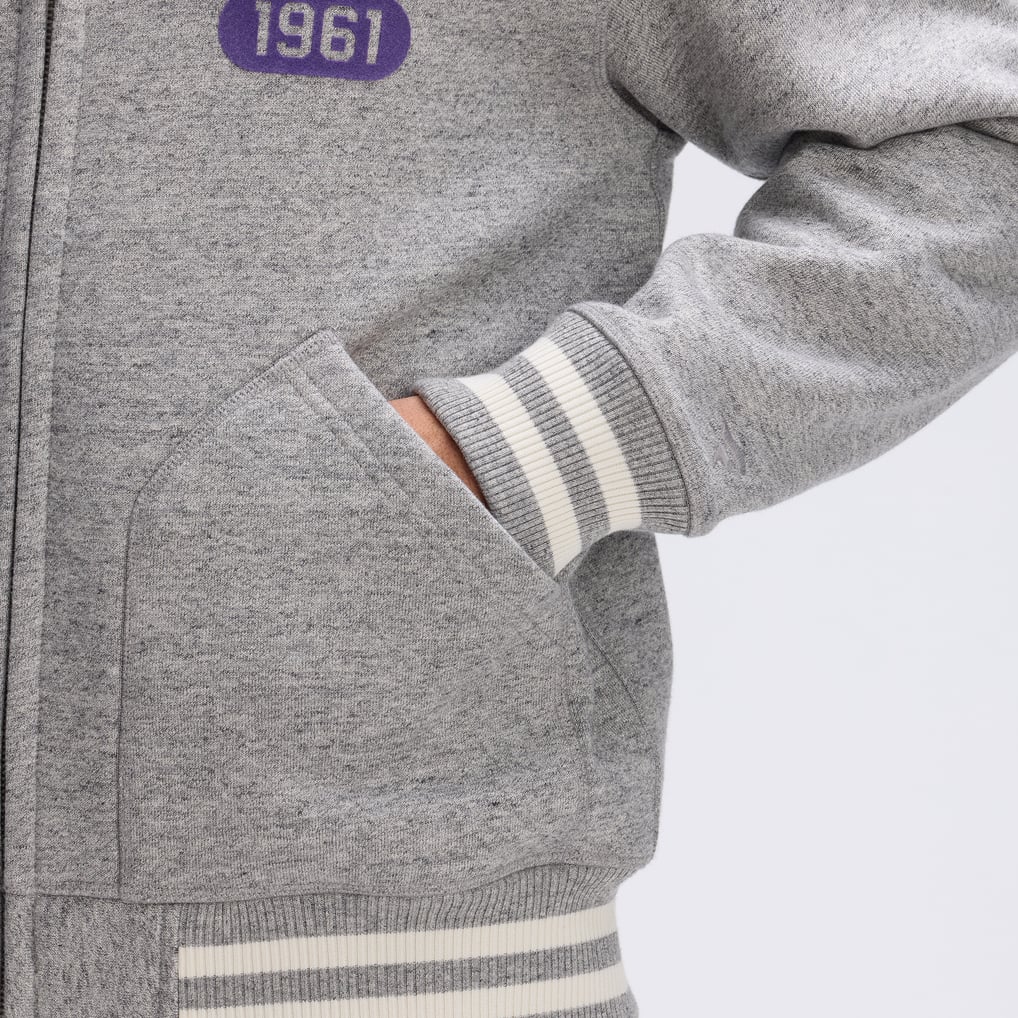 Minnesota Vikings Fanatics IconicFleece Full-Zip Jacket - Heather Gray