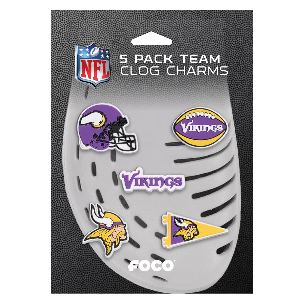 Minnesota Vikings FOCO Team Shoe Charms Five-Pack