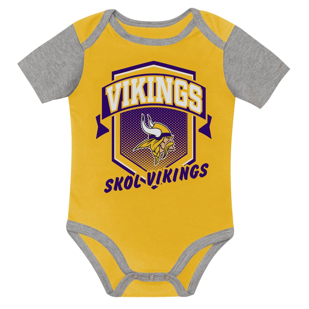  Minnesota Vikings Outerstuff Infant First Round Pick 3-Piece Bodysuit Set