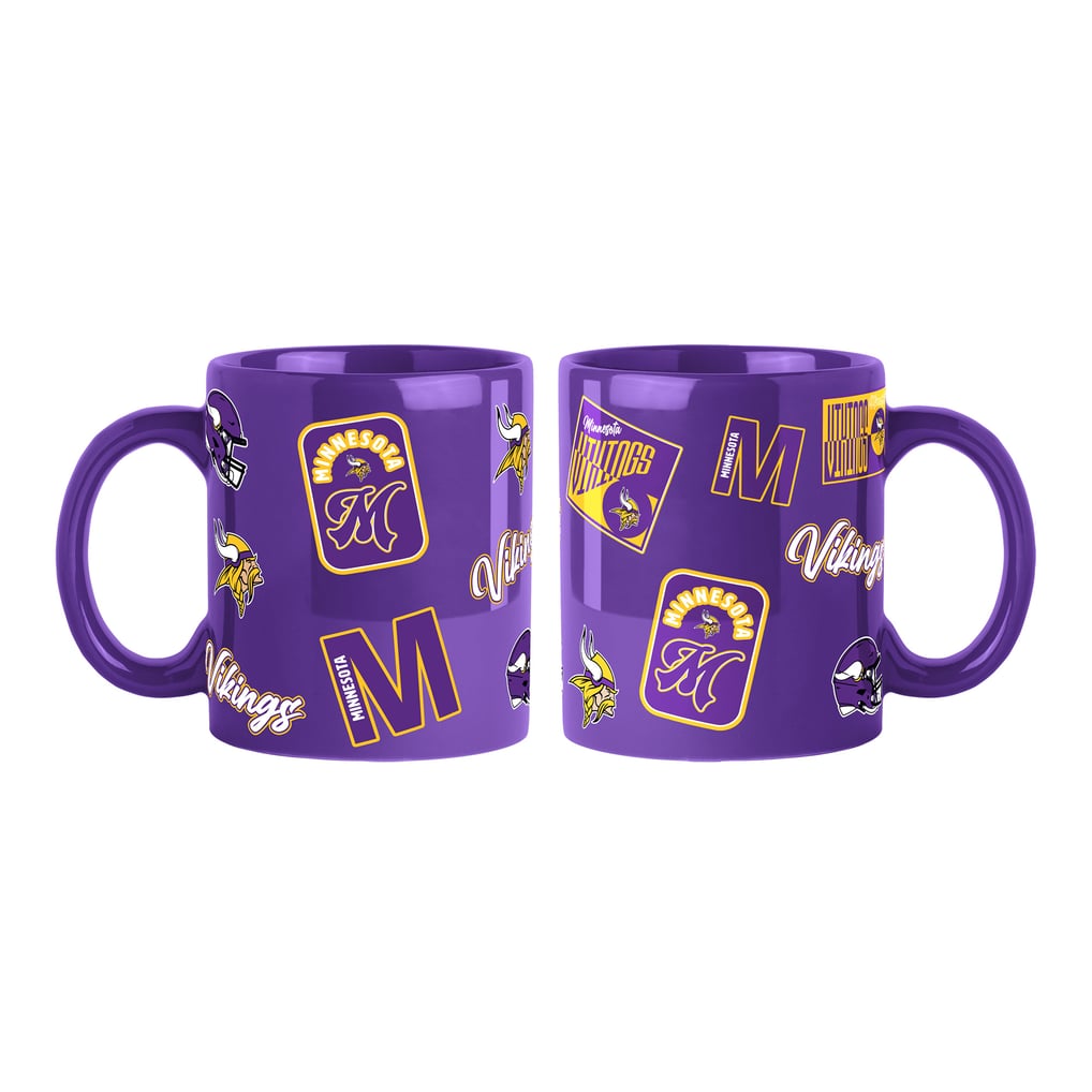 Minnesota Vikings Logo Brands 2-Pack 15oz. Color Mug Set
