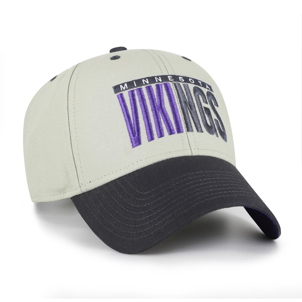  Minnesota Vikings '47 Half Block Text MVP Adjustable Hat - Gray/Black
