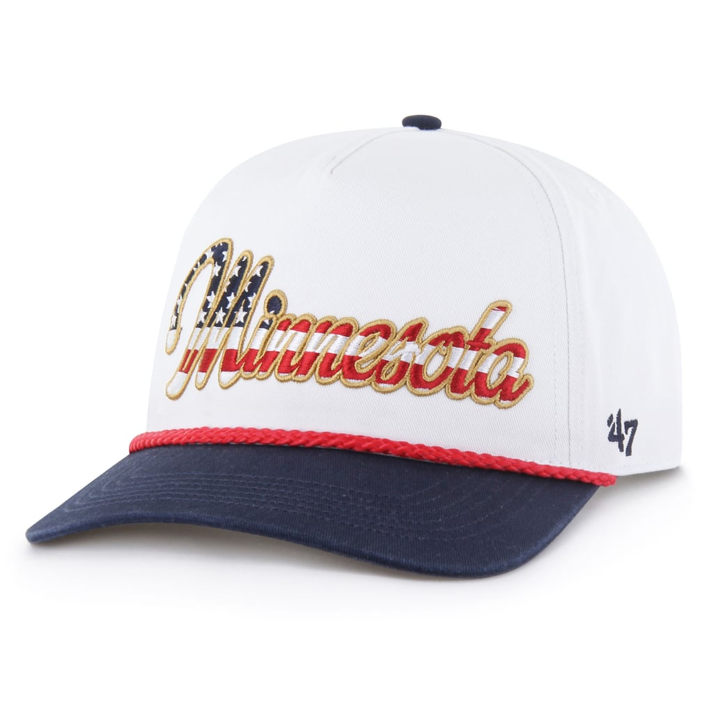 Minnesota Vikings '47 Patriotic Overhand Hitch Adjustable Hat - White