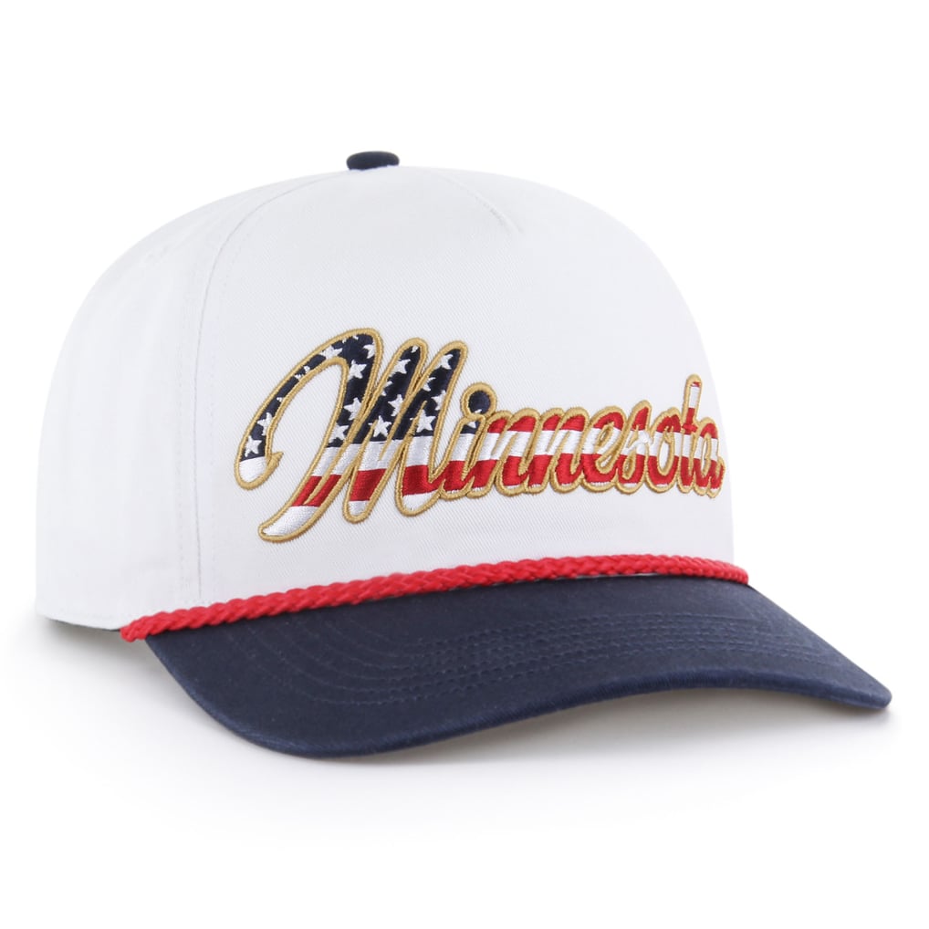 Minnesota Vikings '47 Patriotic Overhand Hitch Adjustable Hat - White