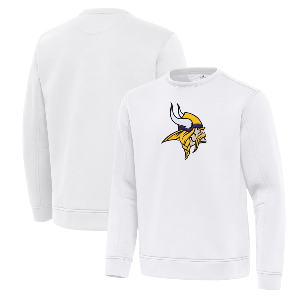 Minnesota Vikings Antigua Relevant Lightweight Pullover Sweatshirt - White