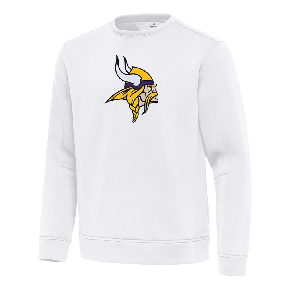 Minnesota Vikings Antigua Relevant Lightweight Pullover Sweatshirt - White