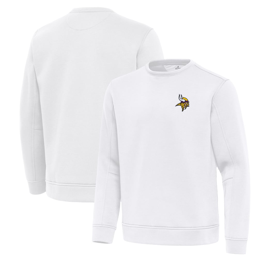 Minnesota Vikings Antigua Relevant Lightweight Pullover Sweatshirt - White