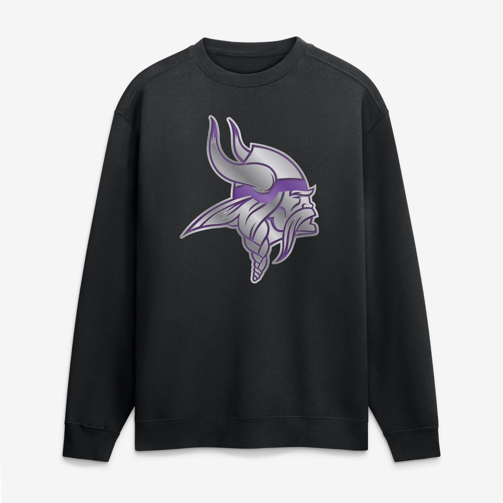 Minnesota Vikings  Metallic Mascot Sweatshirt - Black