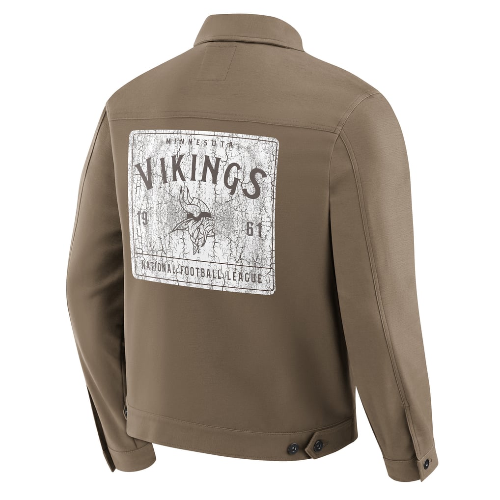Minnesota Vikings Darius Rucker Collection by Fanatics Trucker Full-Button Jacket - Tan