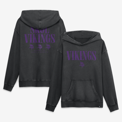 Minnesota Vikings Fanatics Relaxed Intense Rivalry French Terry Hoodie - Black