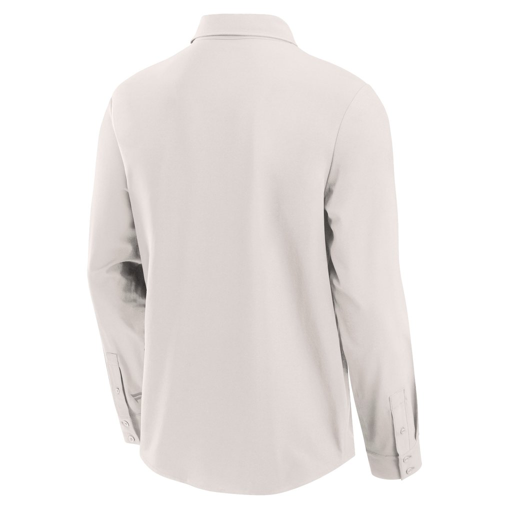 Minnesota Vikings Fanatics Front Office Long Sleeve Button-Up Shirt - Cream