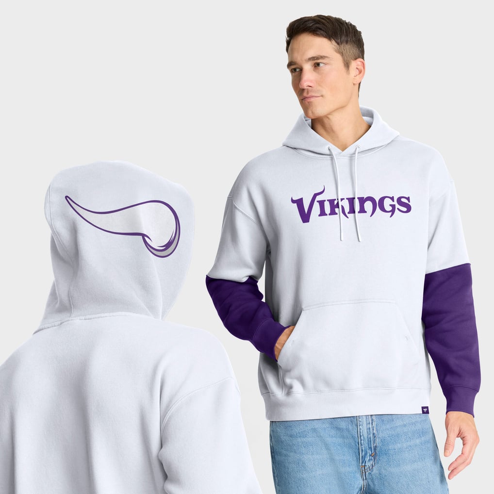 Minnesota Vikings Fanatics Helmet Alt Pullover Hoodie - White