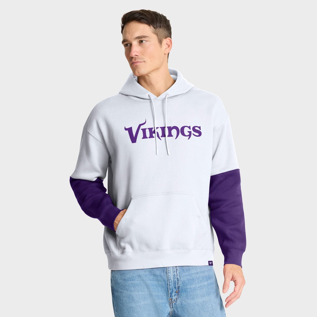 Minnesota Vikings Fanatics Helmet Alt Pullover Hoodie - White