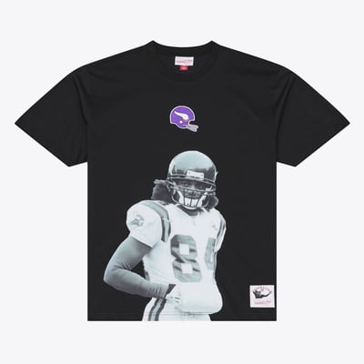 Randy Moss Minnesota Vikings Mitchell & Ness Retired Solo Player T-Shirt - Black