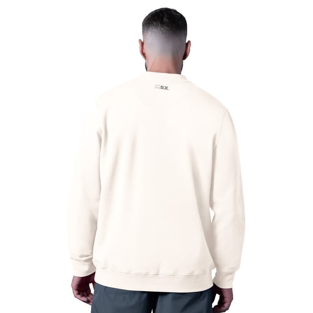  Minnesota Vikings MSX by Michael Strahan Whiteout Tri-Blend Sweatshirt - White