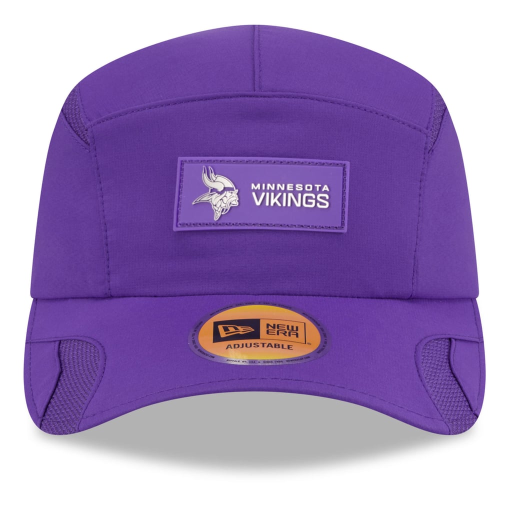 Minnesota Vikings New Era 2025 Sideline  Runner Adjustable Hat - Purple