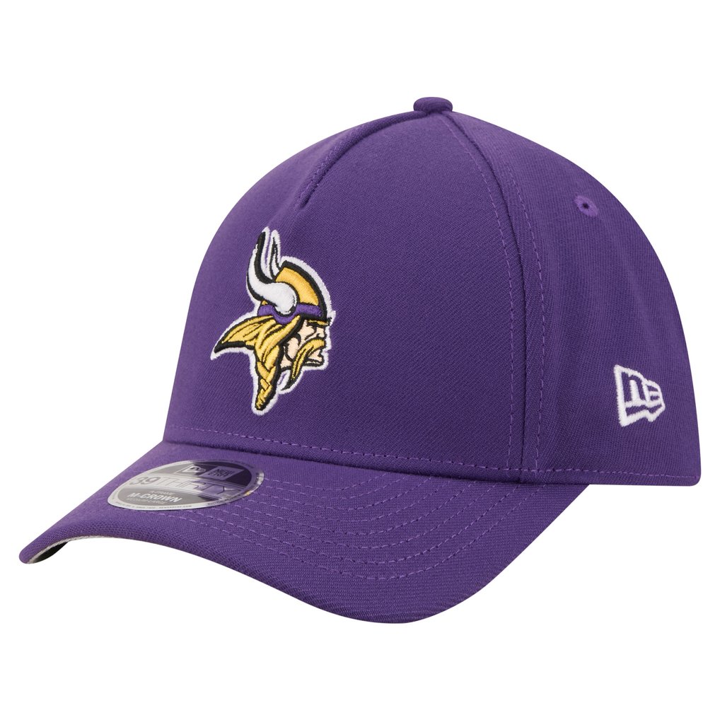 Minnesota Vikings New Era 39THIRTY M-Crown A-Frame Stretch Hat - Purple