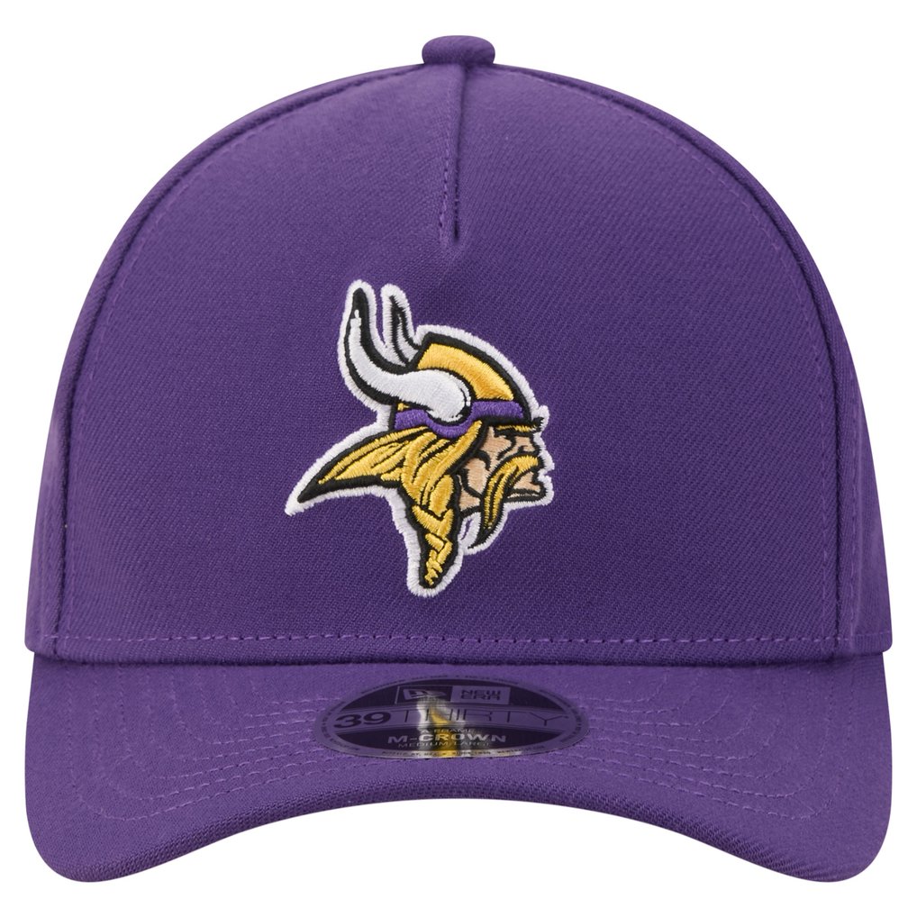 Minnesota Vikings New Era 39THIRTY M-Crown A-Frame Stretch Hat - Purple