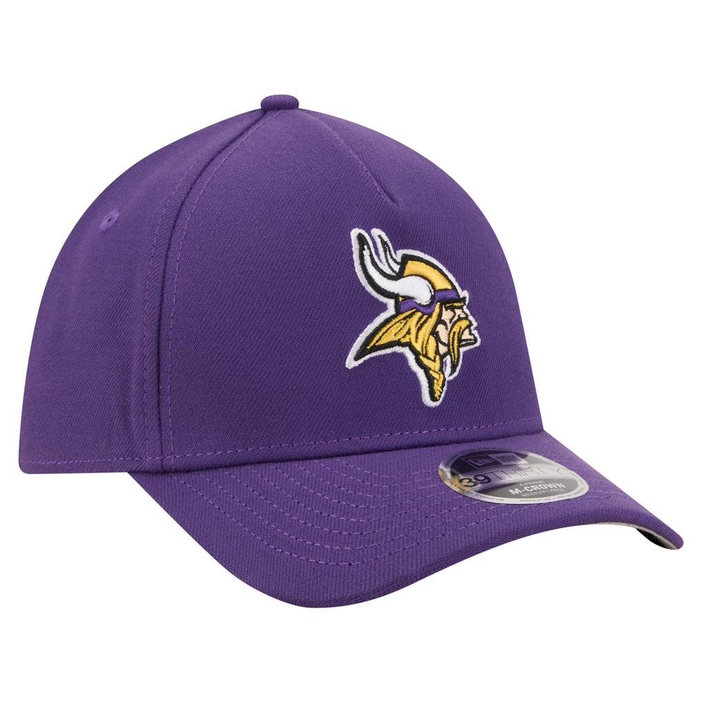 Minnesota Vikings New Era 39THIRTY M-Crown A-Frame Stretch Hat - Purple