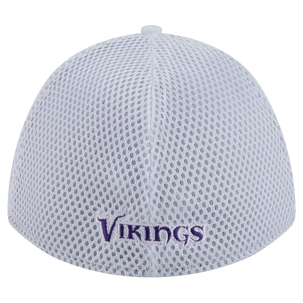 Minnesota Vikings New Era Dash 39THIRTY M-Crown Flex Hat - White/Purple