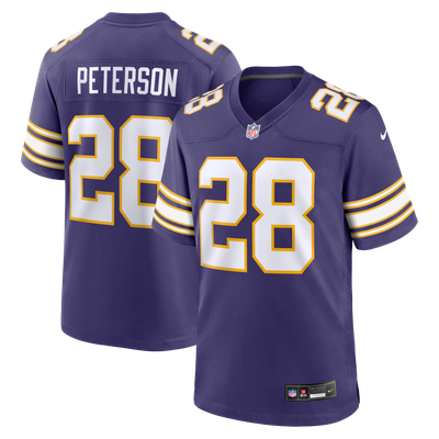 Adrian Peterson Minnesota Vikings Nike Alternate 2 Classic Retired Game Jersey - Purple
