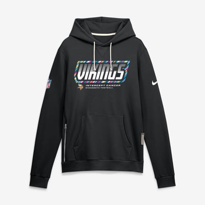 Minnesota Vikings Nike 2026 NFL Crucial Catch Sideline Standard Issue Dri-FIT Pullover Hoodie - Black