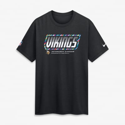 Minnesota Vikings Nike 2026 NFL Crucial Catch Tri-Blend Dri-FIT T-Shirt - Black