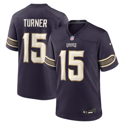 Dallas Turner Minnesota Vikings Nike 2026 Rivalries Collection Game Jersey - Purple