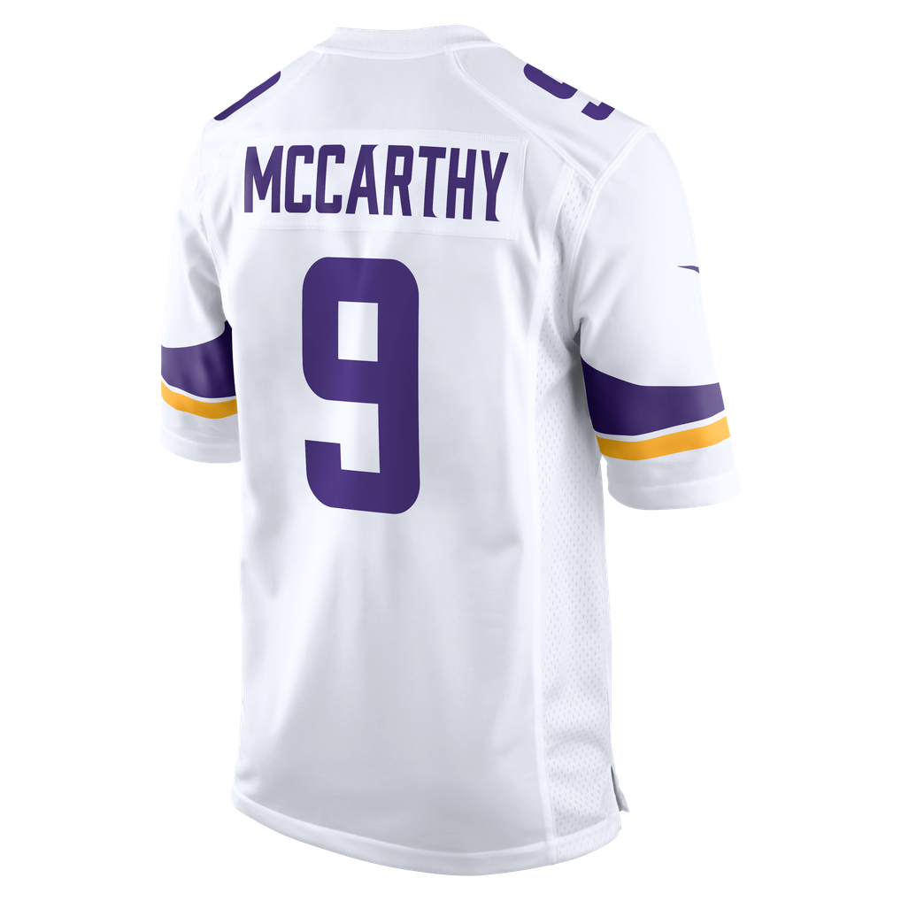 J.J. McCarthy Minnesota Vikings Nike Game Jersey -  White