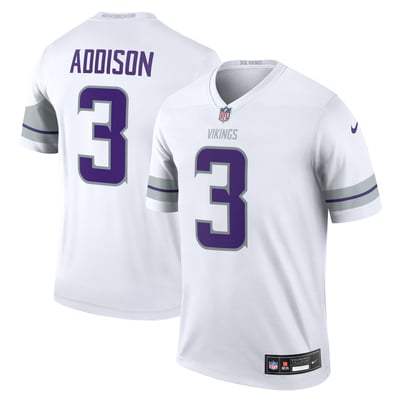 Jordan Addison Minnesota Vikings Nike Legend Player Performance Top - White