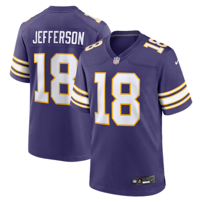 Justin Jefferson Minnesota Vikings Nike Classic Player Game Jersey - Purple