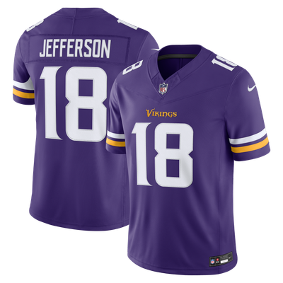 Justin Jefferson Minnesota Vikings Nike Team Vapor F.U.S.E. Stitched Limited Jersey - Purple