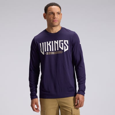 Minnesota Vikings Nike 2026 Rivalries Collection Sideline Legend Long Sleeve T-Shirt - Purple