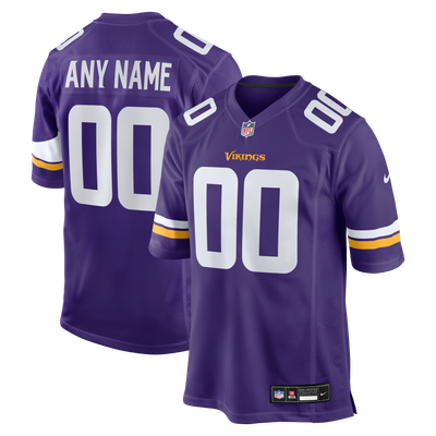 Minnesota Vikings Nike Custom Game Jersey - Purple