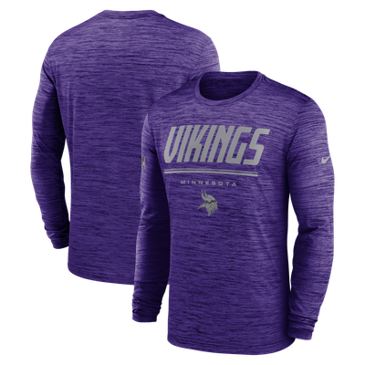 Minnesota Vikings Nike Sideline Offensive Transition Velocity Dri-FIT Long Sleeve T-Shirt - Purple