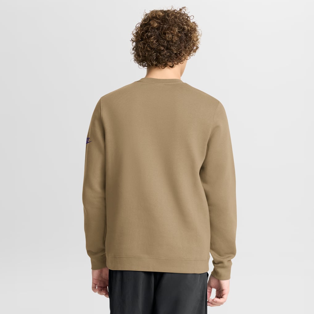 Minnesota Vikings Nike Swing Pass Rewind Club Pullover Sweatshirt - Tan
