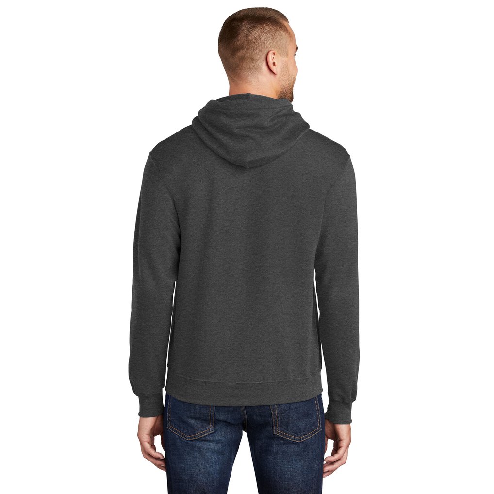 Minnesota Vikings Starter Arch Over Logo Pullover Hoodie - Charcoal